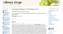 Desktop Screenshot of librarygrape.com